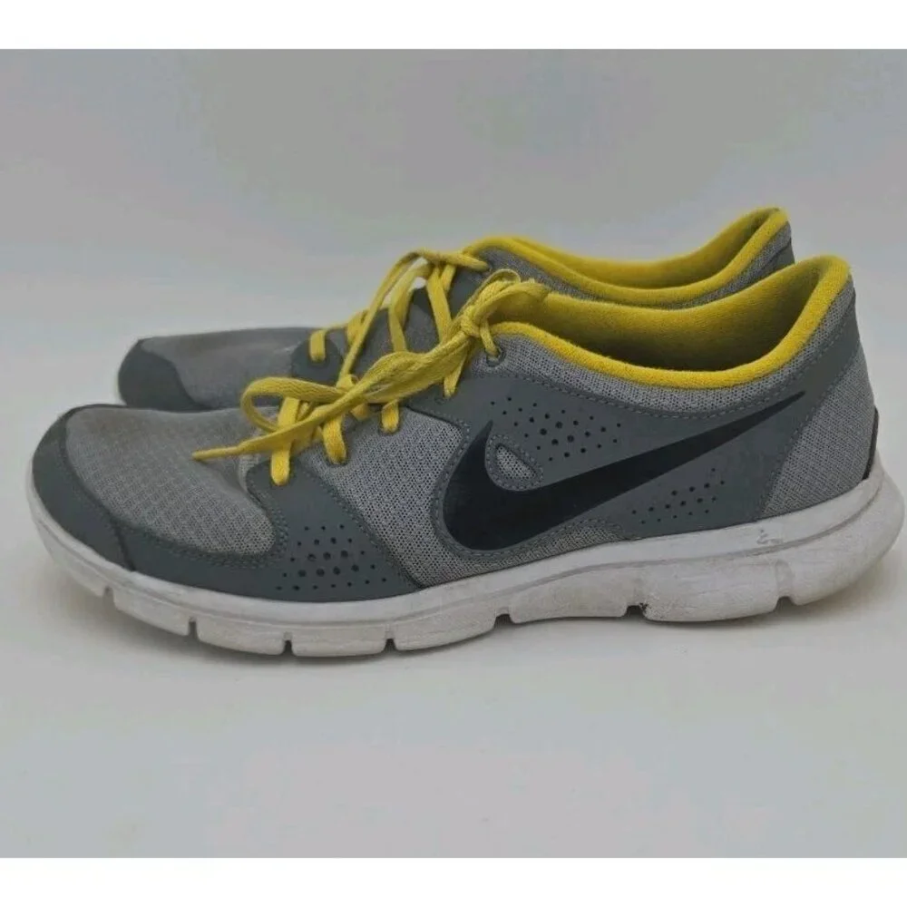 Nike‎ Flex Experience RN Size 10.5 Men's Gray Yellow Running Shoes 525762-005